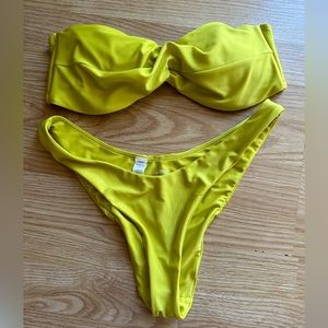 AERIE Twist Bandeau Bikini Set